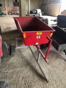Saxon single axle trailer to suit garden tractor