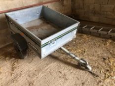 Daxara 136 single axle car trailer. No VAT
