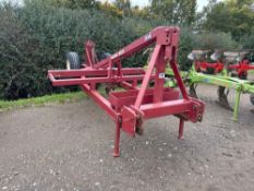 Hankins Maidwell Moler single leg mole plough, linkage mounted. Serial No: 0795