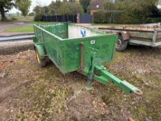 Car trailer 8ft x 4ft single axle on 155/80R13 wheels and tyres