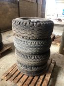 4No 12.5/80-15.3 wheels and tyres