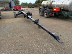 Shelbourne Reynolds C9000 twin axle header trailer on BKT10.0/80-12 wheels and tyres NB: Manual in O