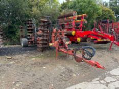 2002 Gregoire Besson Discordon DXRV 4.2m hydraulic folding cultivator with leading discs, 6 subsoile