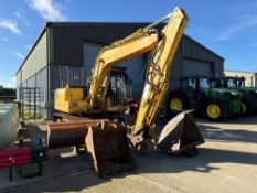 2006 Komatsu PC130 13t metal tracked excavator with 28