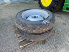 Pair Goodyear 11.2/10-28 wheels and tyres to suit Massey Ferguson 135