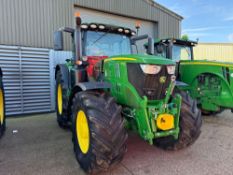 2018 John Deere 6215R Autopowr 50kph 4wd tractor with front and cab suspension, front linkage and PT
