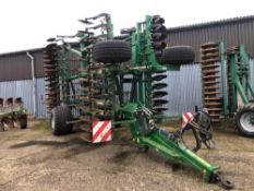 2014 Great Plains Simba SL700 7m hydraulic folding cultivator with leading discs, 16No subsoiler leg