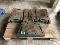 8No Deutz Fahr wafer weights
