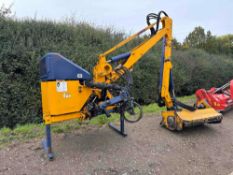 2010 Bomford Hawk 6.5T hedgecutter with Bomford 1.3m flail head, joystick control, linkage mounted.