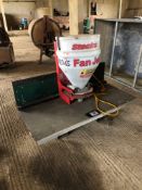 2008 Stocks Fan Jet Pro 65 24m slug pelleter on frame. Serial No: 041821. NB: Control box in office