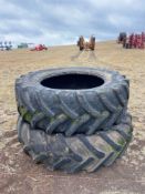 2 no Goodyear 520/70R38 tyres