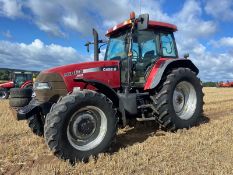 2005 Case IH MXM130 Pro 40kph 4wd tractor with 4 spools, pick-up hitch, cab suspension, air brakes,