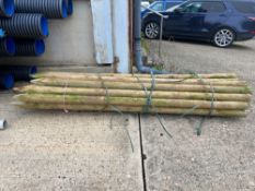 Quantity 9ft fence posts