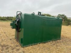 7,000 litre bunded diesel tank with electric pump