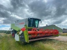 2010 Claas Lexion 570c combine, Claas C750 24ft header and header trailer Reg: OU10 CXP Engine hours