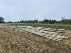 Quantity damaged irrigation pipes