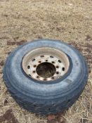 Single Bulldog 385/65 R22.5 wheel and tyre