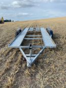 14ft x 6.6ft twin axle transport trailer