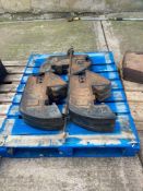 8 No Case 45kg wafer weights