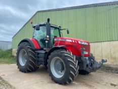 2016 Massey Ferguson 8737 Dyna VT 50kph 4wd tractor with 6 spools, hydraulic and air brakes, front l