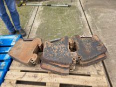 10 No Massey Ferguson 45kg wafer weights