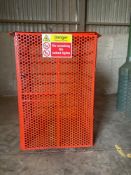 Gas bottle storage cage