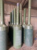 5 No grain pedestals plus a further hood and pipe