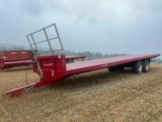 2018 Marshall 33ft bale trailer
