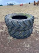 2no Goodyear 420/70R28 tyres