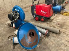 Kongskilde blower and pipes, 3 phase