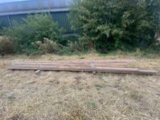 Quantity wooden scaffolding planks