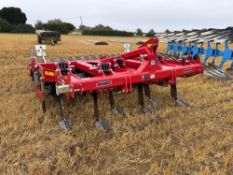 2022 Sumo Trio 3 3m cultivator, 6 leg, twin discs and rear packer with scrapers. Serial No: BB693. M