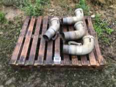 3No 5inch 90 degree bends and 1No 45 degree bend