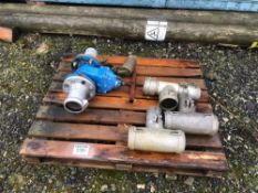 1No 4inch in line tap 2No 4inch bungs 3No 4inch tees