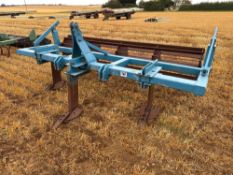 3 leg subsoiler with rear crumbler (11ft frame), linkage mounted NB: Manual in office.