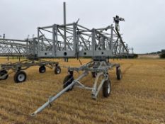 c.2016 Briggs irrigation boom complete with rain gun, 72m reach. Serial No: RSO/2-17530312 NB: Manua