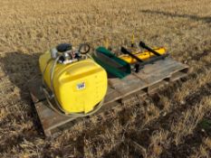 Scorpion ATV sprayer, 40gal tank with Flojet 12v pump, lance, booms etc