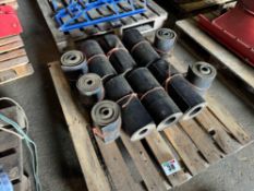 Quantity rubber belts sections / lengths