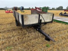 Massey Ferguson 3t single axle tipping trailer on Michelin 7.50-16 wheels and tyres