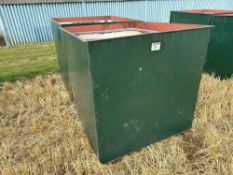 2No open top metal tanks suited to housing IBC