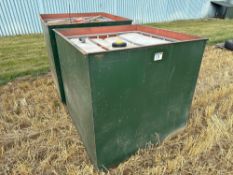 2No open top metal tanks suited to housing IBC