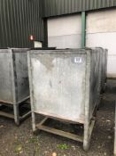 3No metal pea tanks