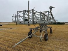 c.2010 Briggs irrigation boom complete with rain gun, 72m reach NB: Manual in office.
