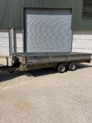Ifor Williams LM166G 16ft 3.5t twin axle trailer complete with ramps. Serial No: SCK60000050438556 N