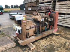 Countryman B772 72kVA 3phase 6cylinder diesel generator set with single and three phase outlets NB: