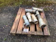 1No hose tail 2No 5inch female to 4inch male 3No 5inch female to 4inch male