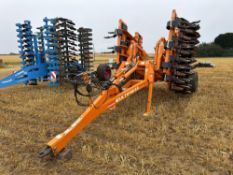Simba Cultipress 4.6m with active tines and DD ring packer, hydraulic folding. Serial No: 18008699