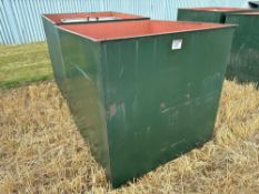 2No open top metal tanks suited to housing IBC