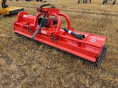 2013 Maschio Bisonte 300 front and rear mounted flail mower with side shift. Serial No: 139350334 NB