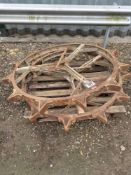 Pair spade lug wheels